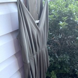 BCBG Olive Green Midi Dress Size L